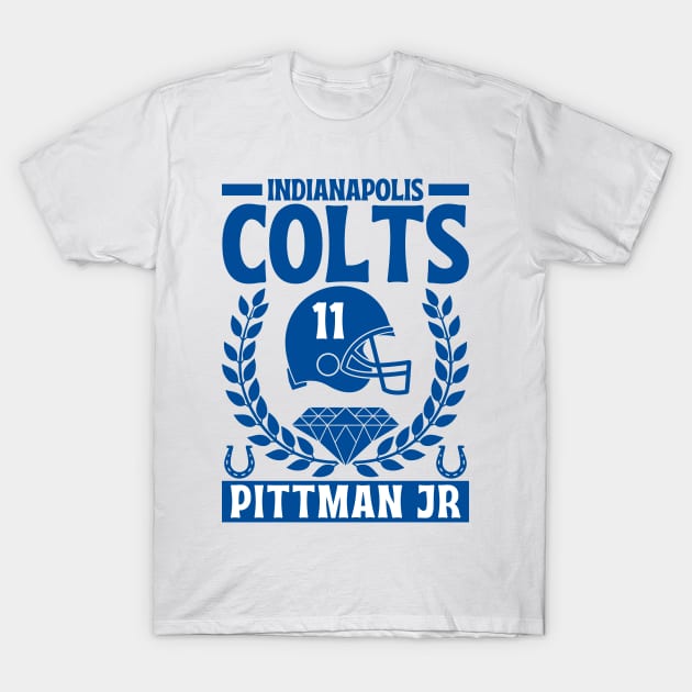 Indianapolis Colts Pittman Jr 11 American Football T-Shirt by Astronaut.co